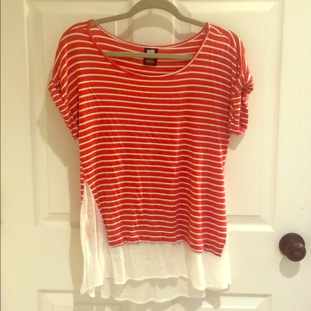Small top with sheer cut outs
